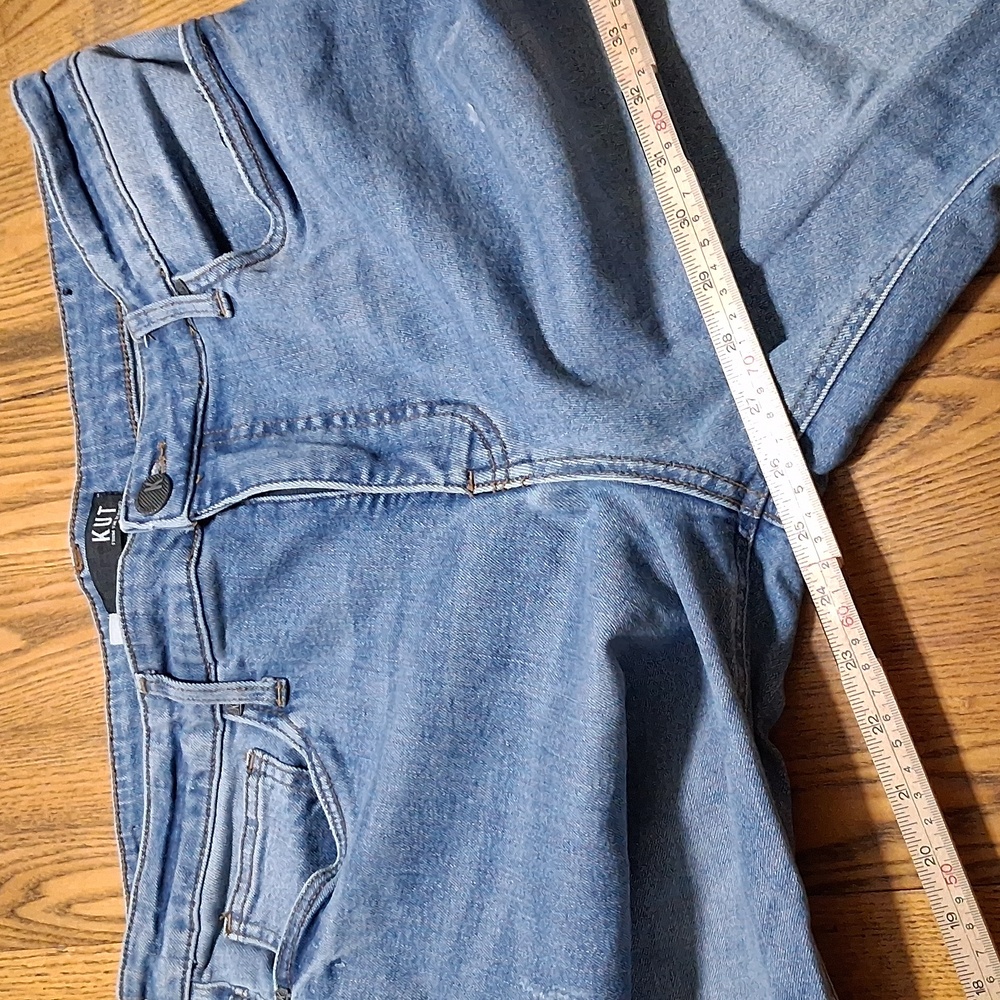 SOLD SOLD BLUE RACHEL MOM HIGH RISE Distressed Used - Picture 4 of 8
